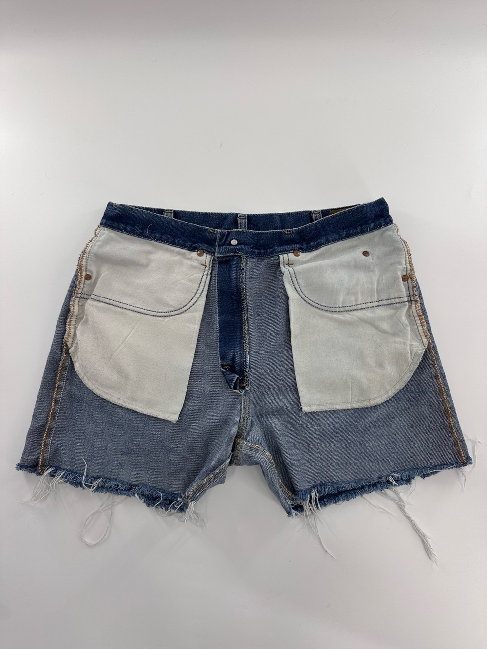 Vintage Lee Blue Denim Cutoff Shorts Size L - Picture 12 of 12